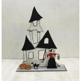 Natúr fa - Halloween kastély (35x45 cm)