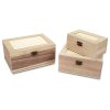 Natúr fa peremes doboz szett, 3db