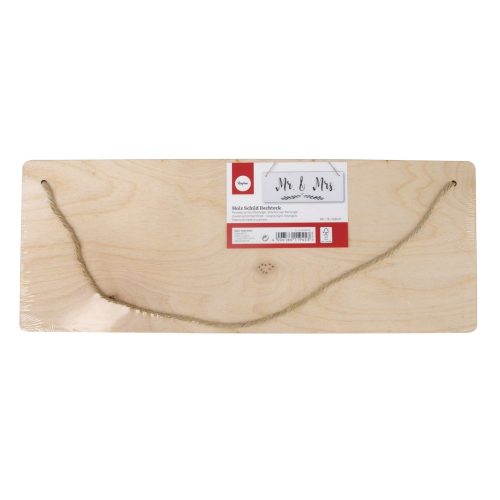 Fatábla akasztóval, téglalap - 40x15x0,6 cm